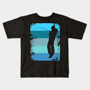 Fisherman angler fishing fishing Kids T-Shirt